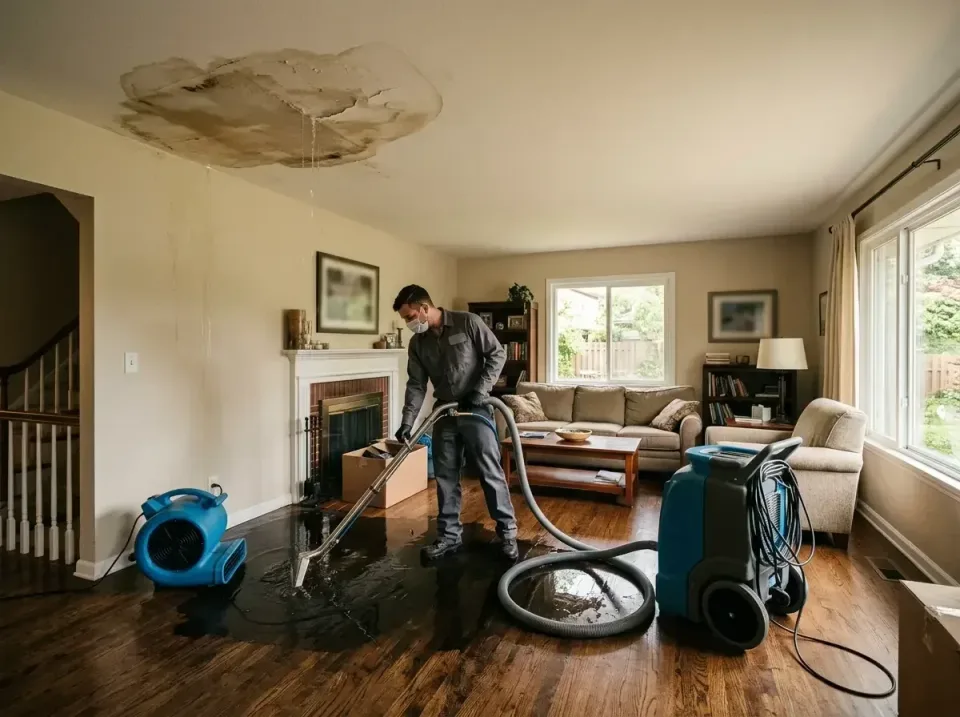 attic-pipe-burst-ceiling-drip-008 — frequently asked questions, Water Damage Restoration & Carpet Care in Hinsdale, IL